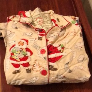 Flannel Christmas pajama set